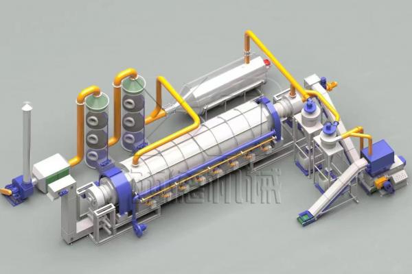 相對(duì)于傳統(tǒng)的處理方式，連續(xù)式炭化爐有高效、環(huán)保和可持續(xù)的優(yōu)點(diǎn)